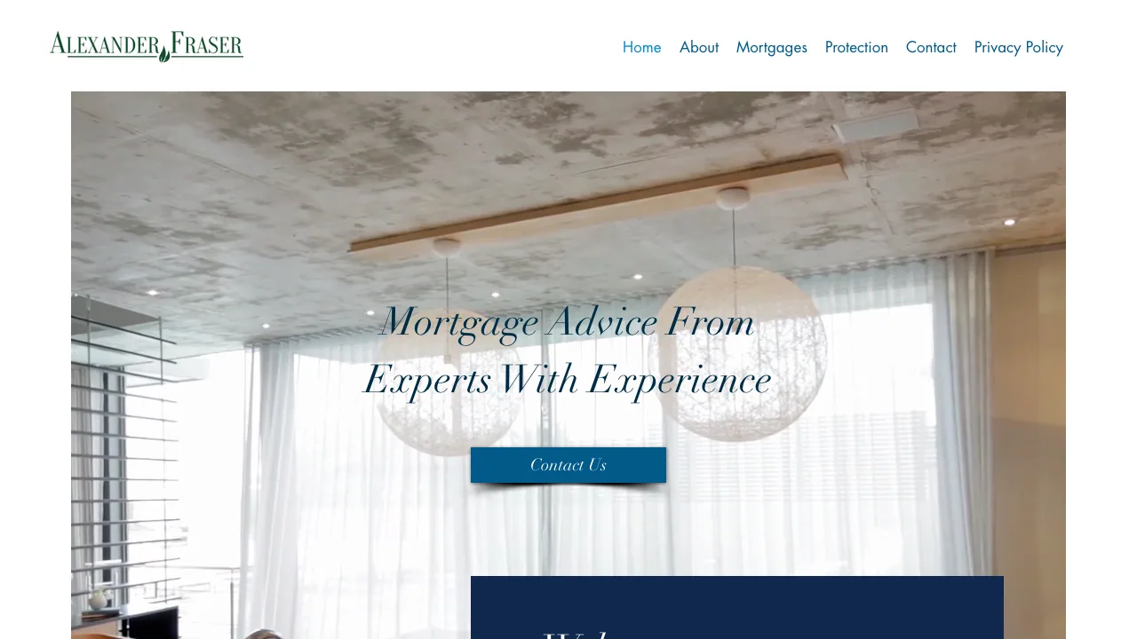 Alexander Fraser website preview