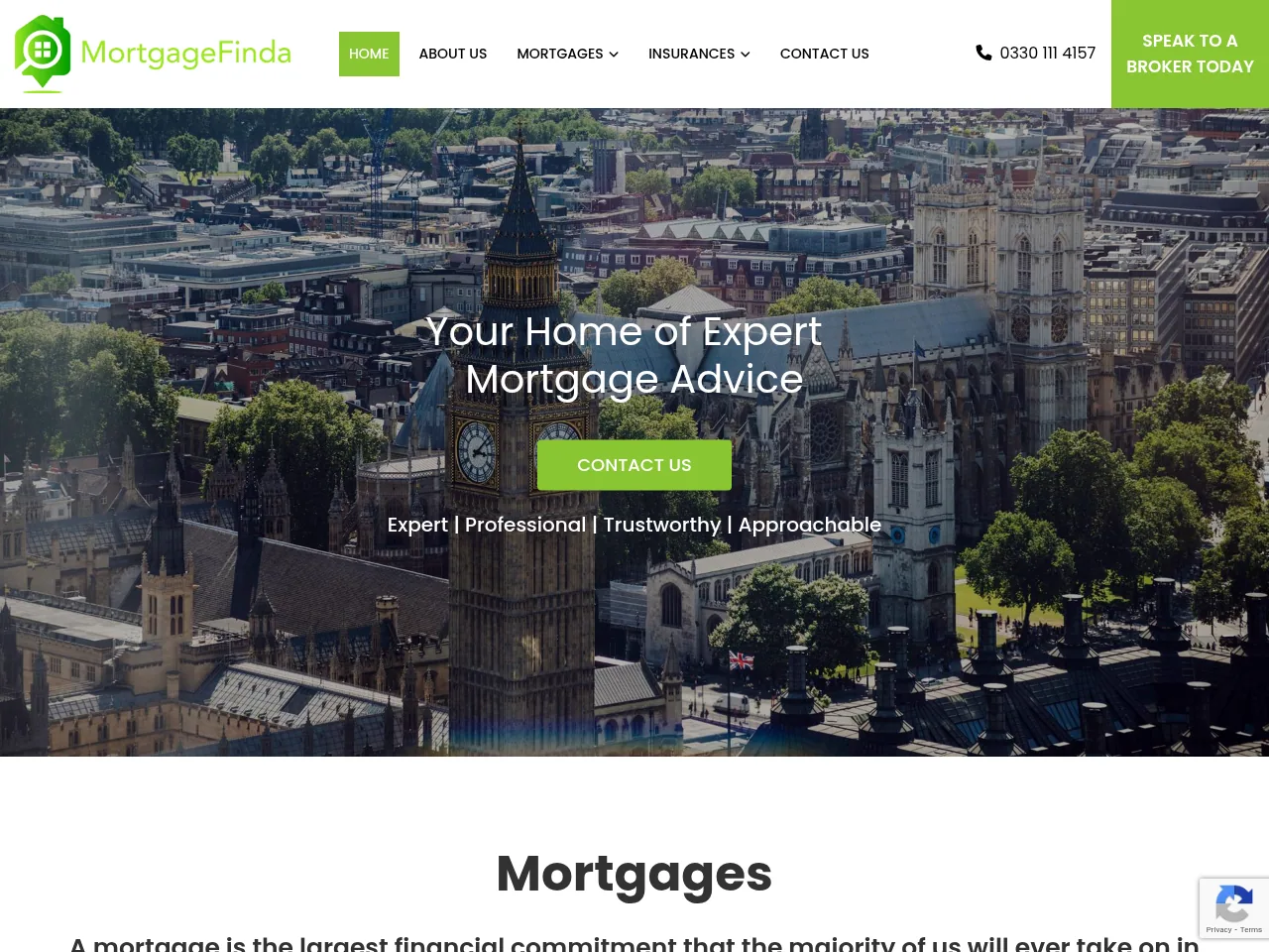 Mortgage Finda website preview