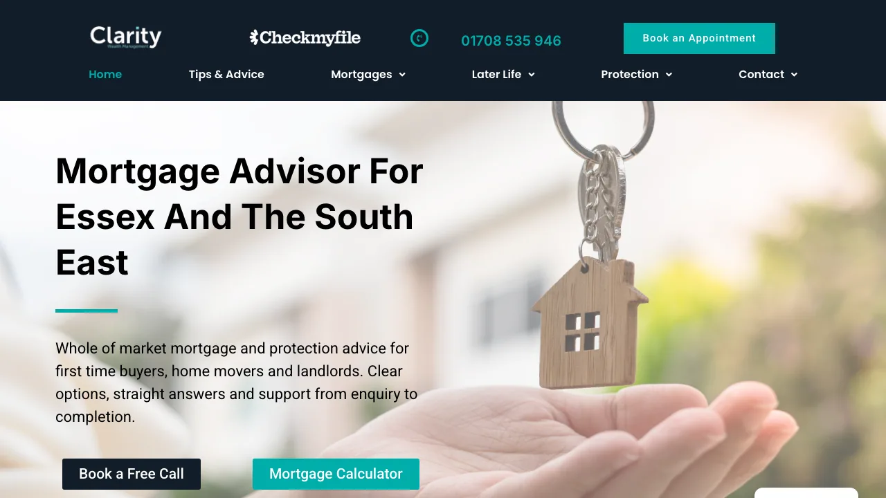Clarity Mortgages by Ian Smith - Mortgage Advisor website preview