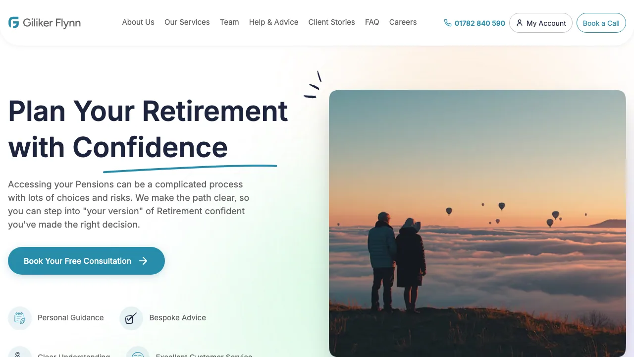 Giliker Flynn Independent Wealth Ltd (Chartered) website preview