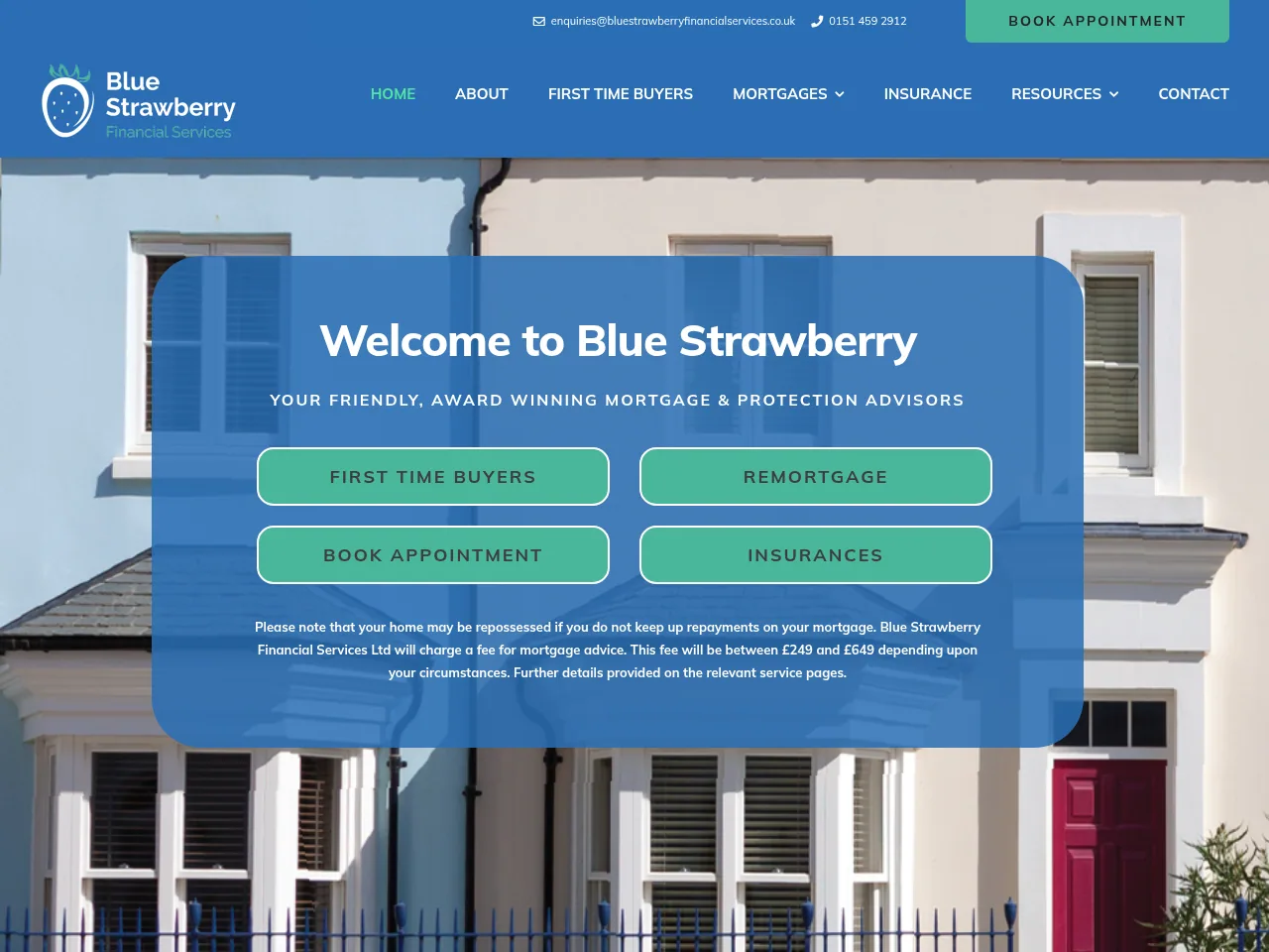 Blue Strawberry website preview