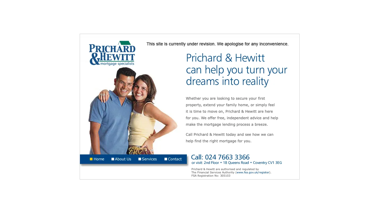 Prichard & Hewitt website preview