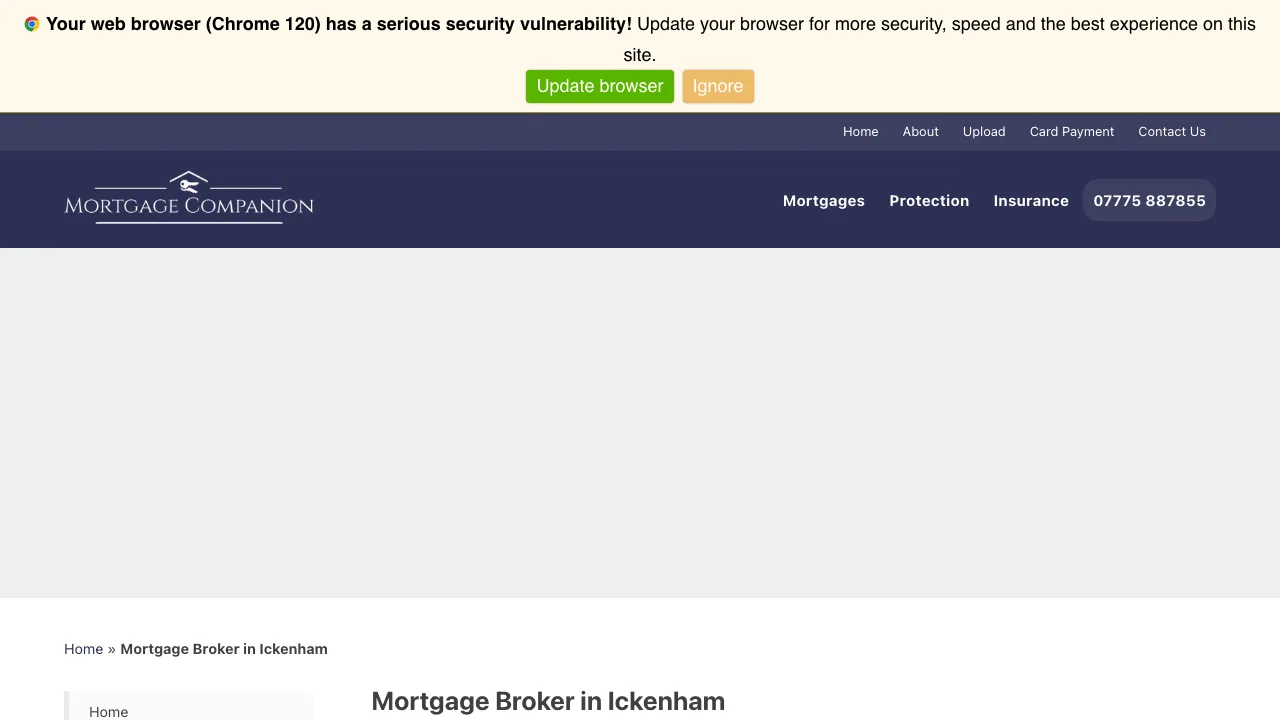 Mortgage Companion website preview