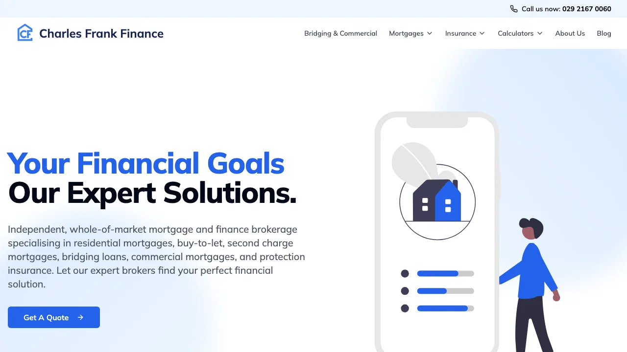 Charles Frank Finance Ltd - incorporating SimplyZest Protection website preview