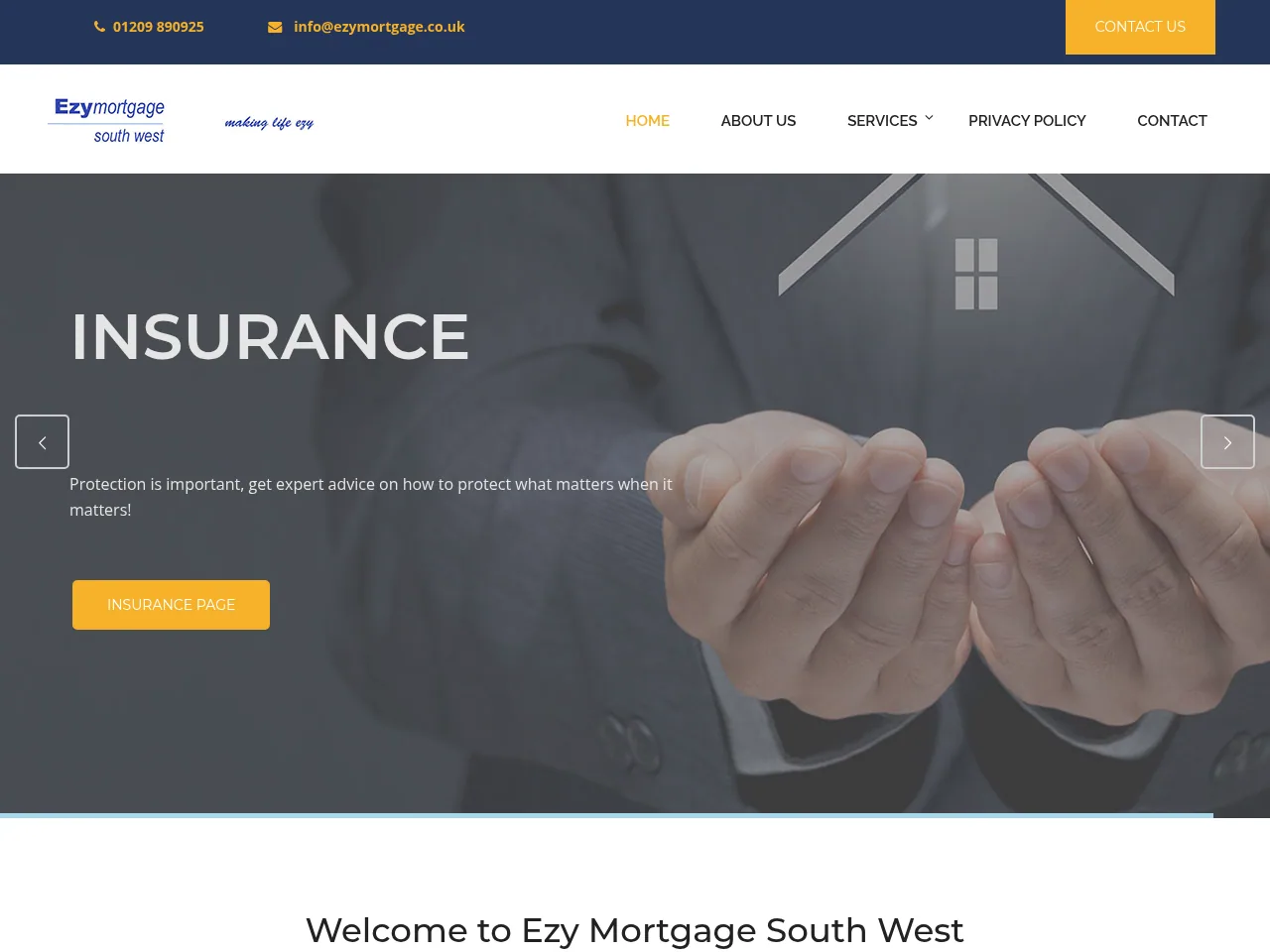 Ezymortgage South West website preview
