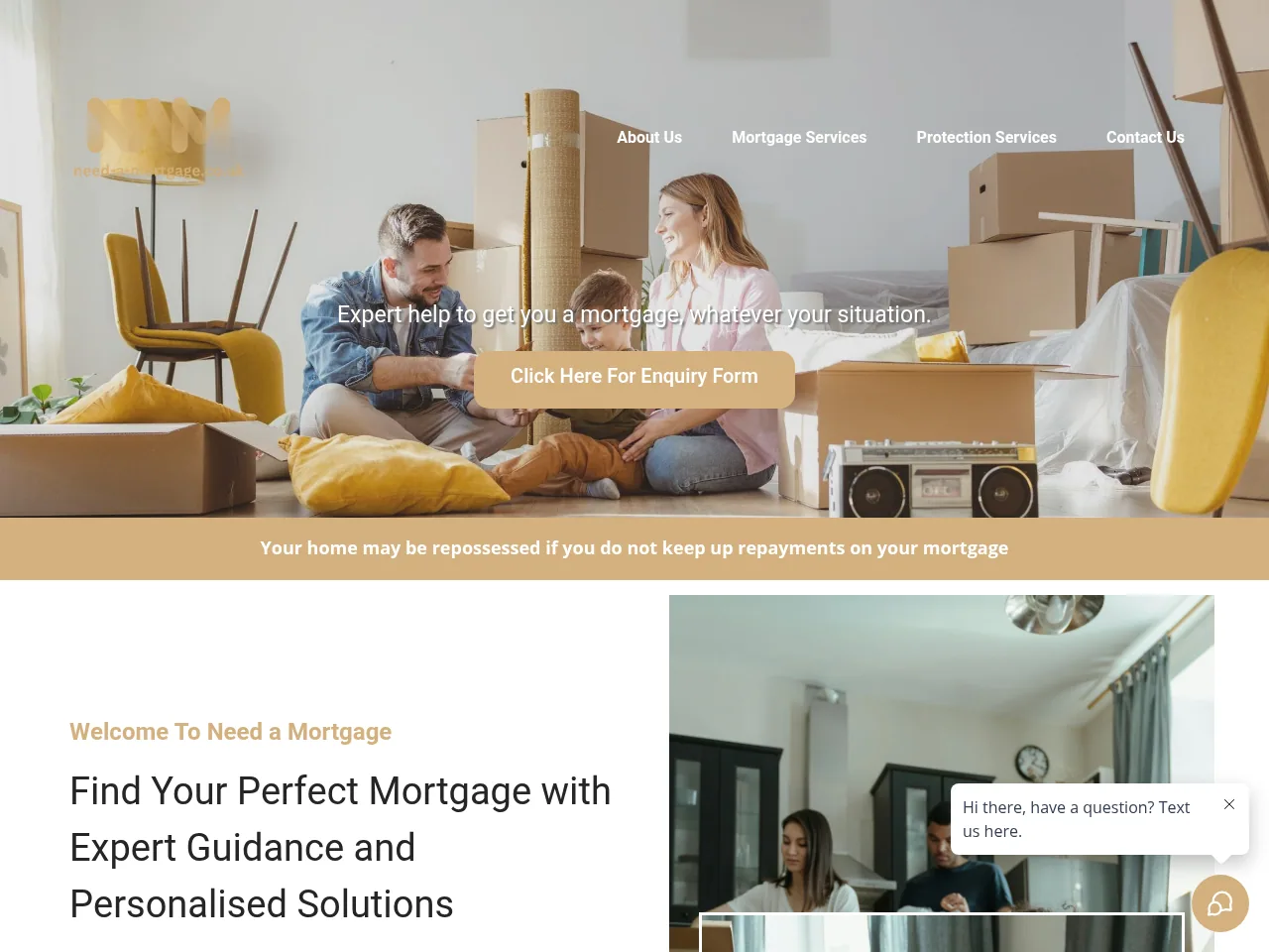 Need a Mortgage website preview