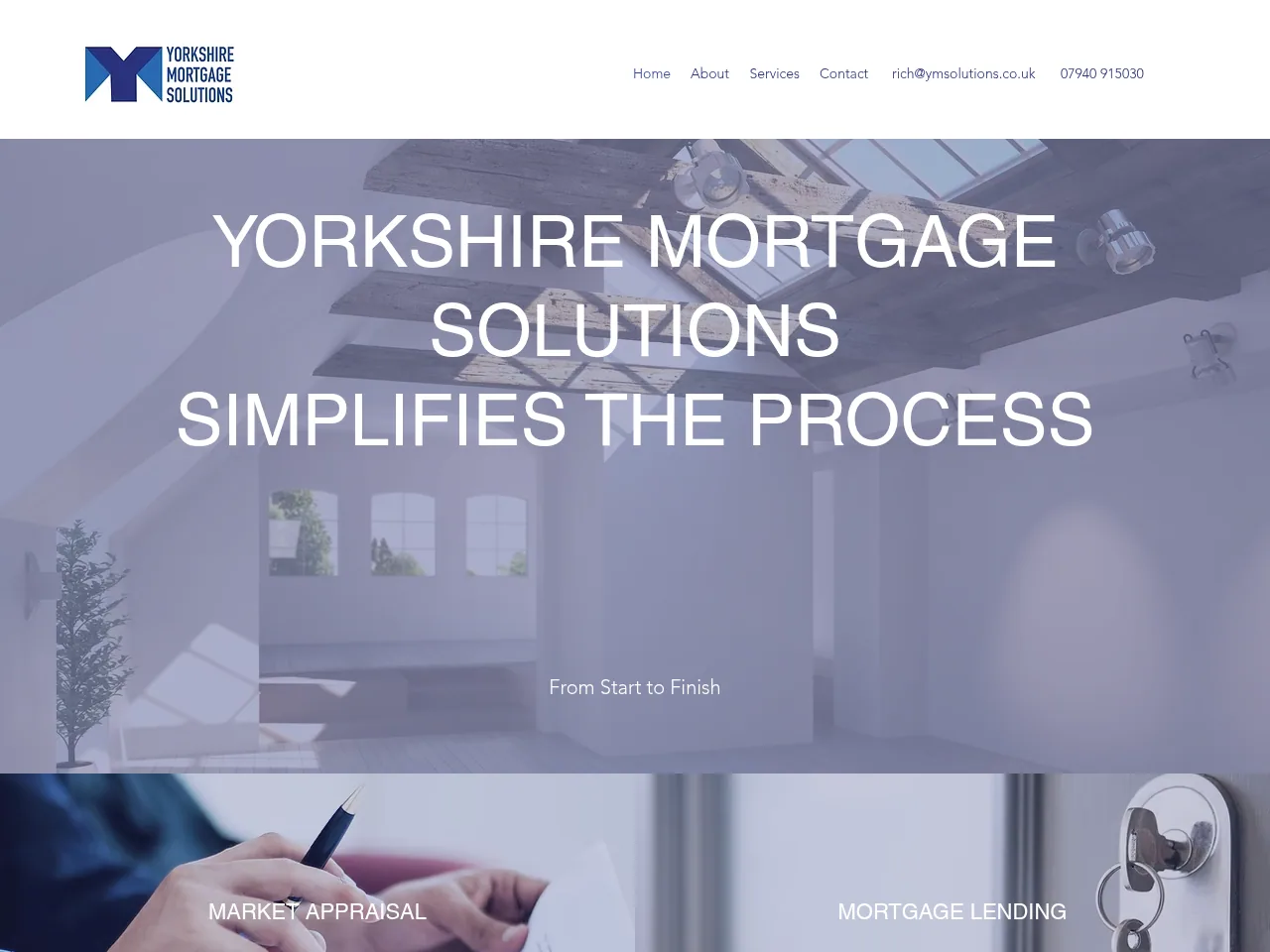 Yorkshire Mortgage Solutions website preview