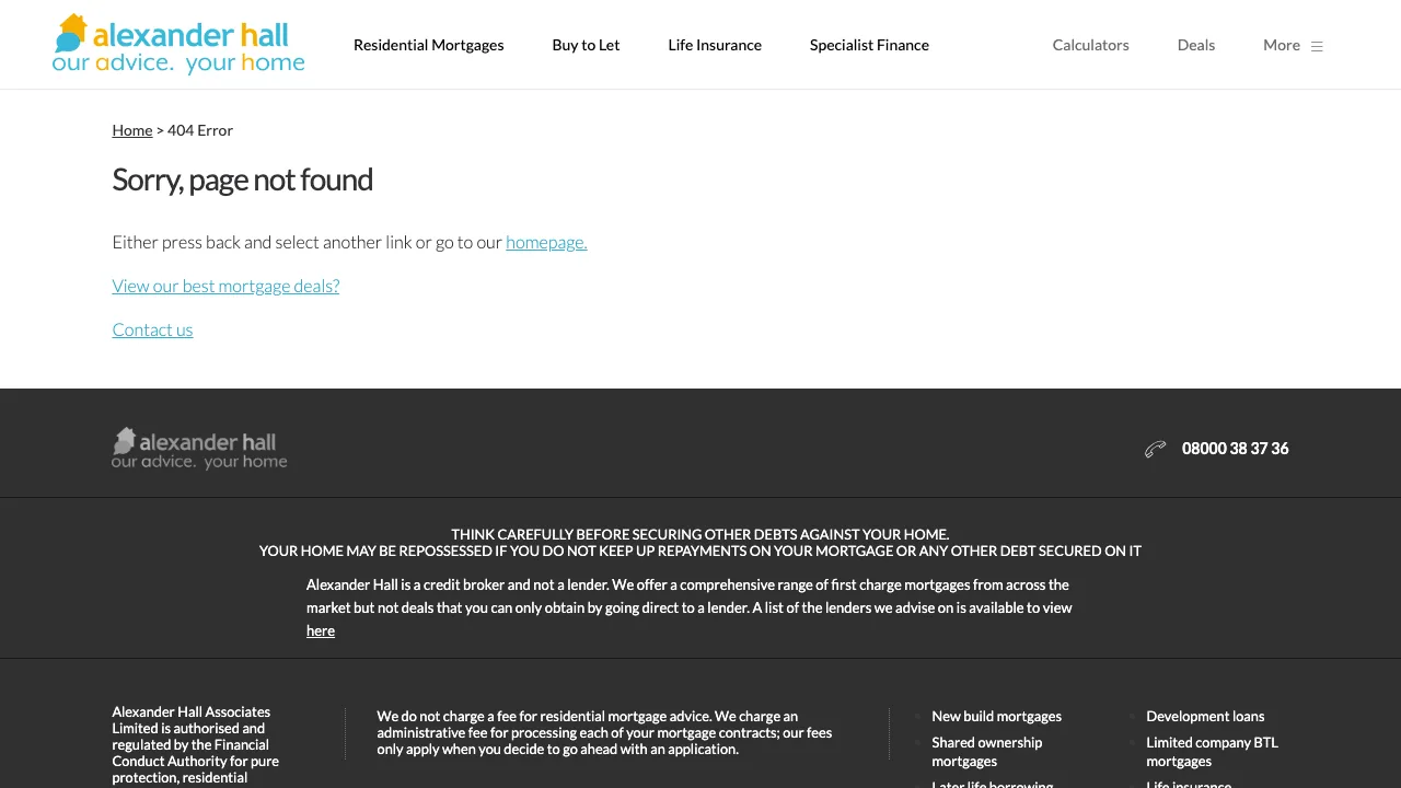 Alexander Hall West End Mortgage Broker HQ website preview