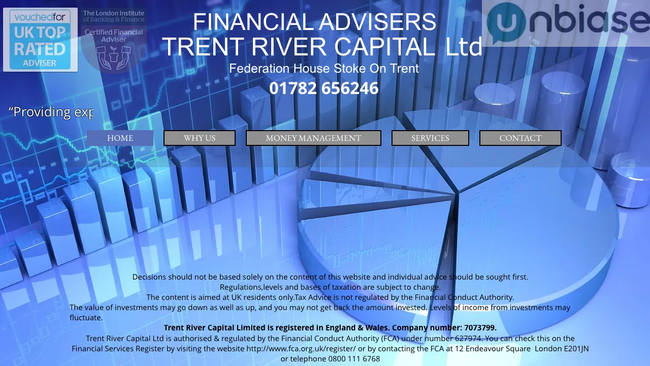 Trent River Capital Ltd FINANCIAL ADVISERS website preview