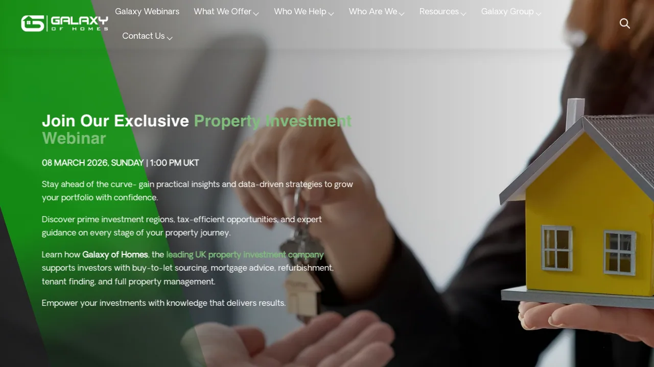 Galaxy of Homes website preview