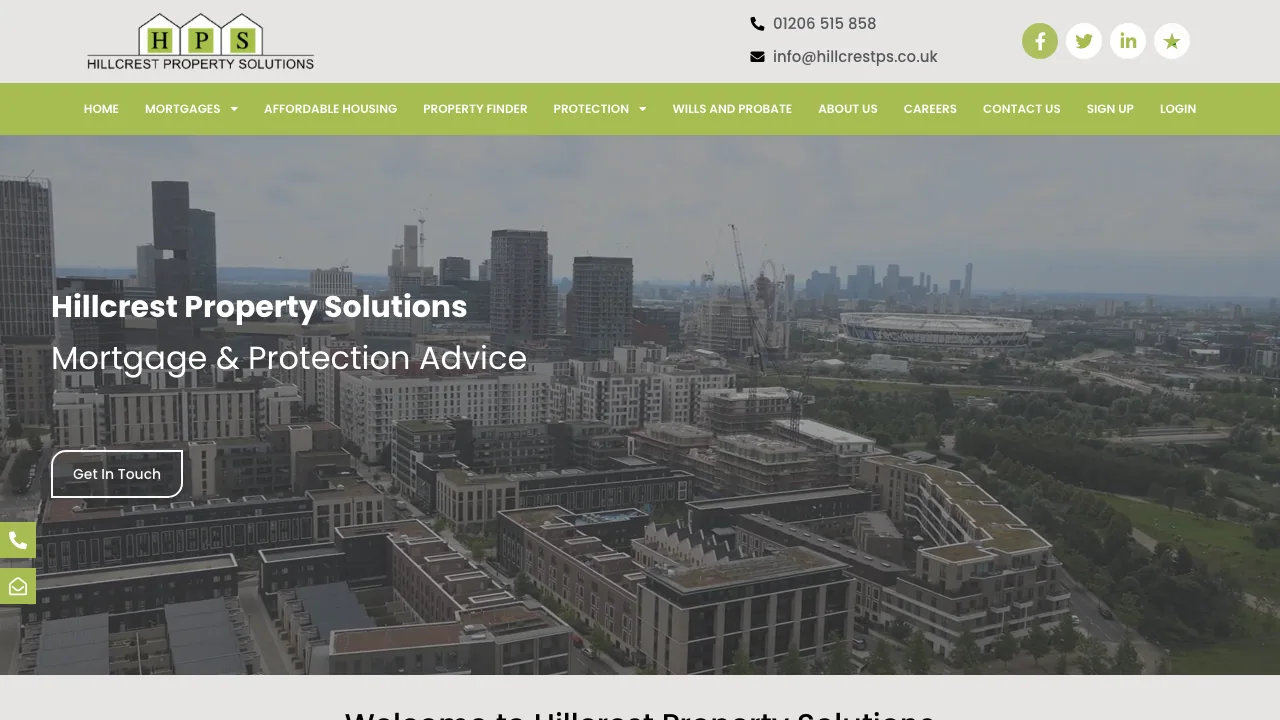 Hillcrest Property Solutions website preview
