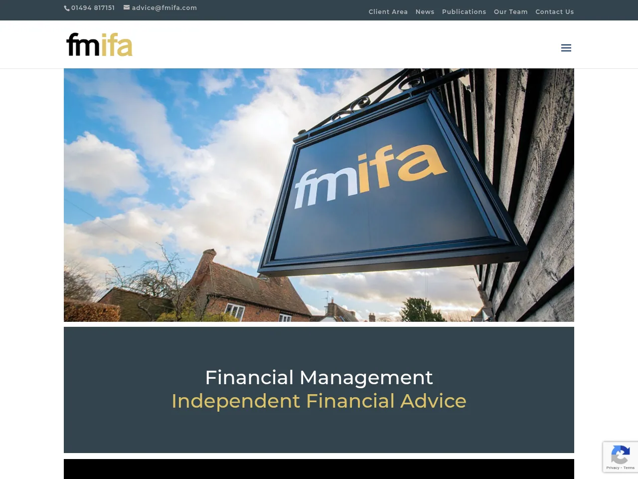 Financial Management website preview