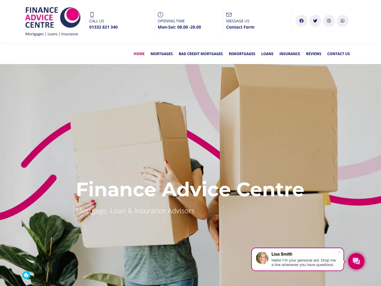Finance Advice Centre website preview