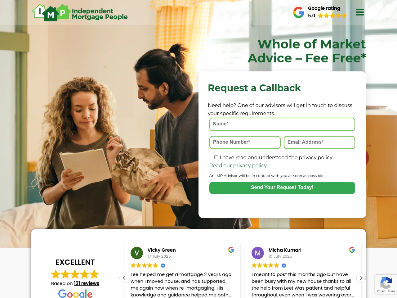 Independent Mortgage People website preview