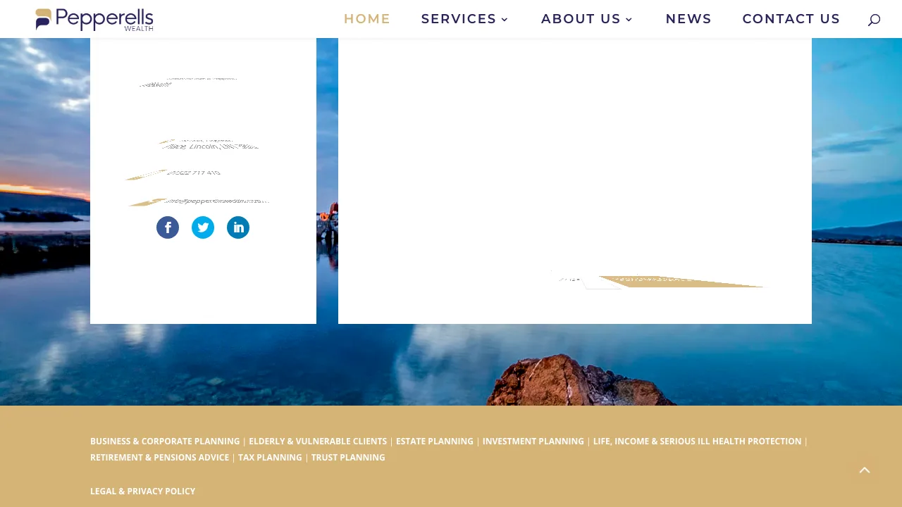 Pepperells Wealth website preview