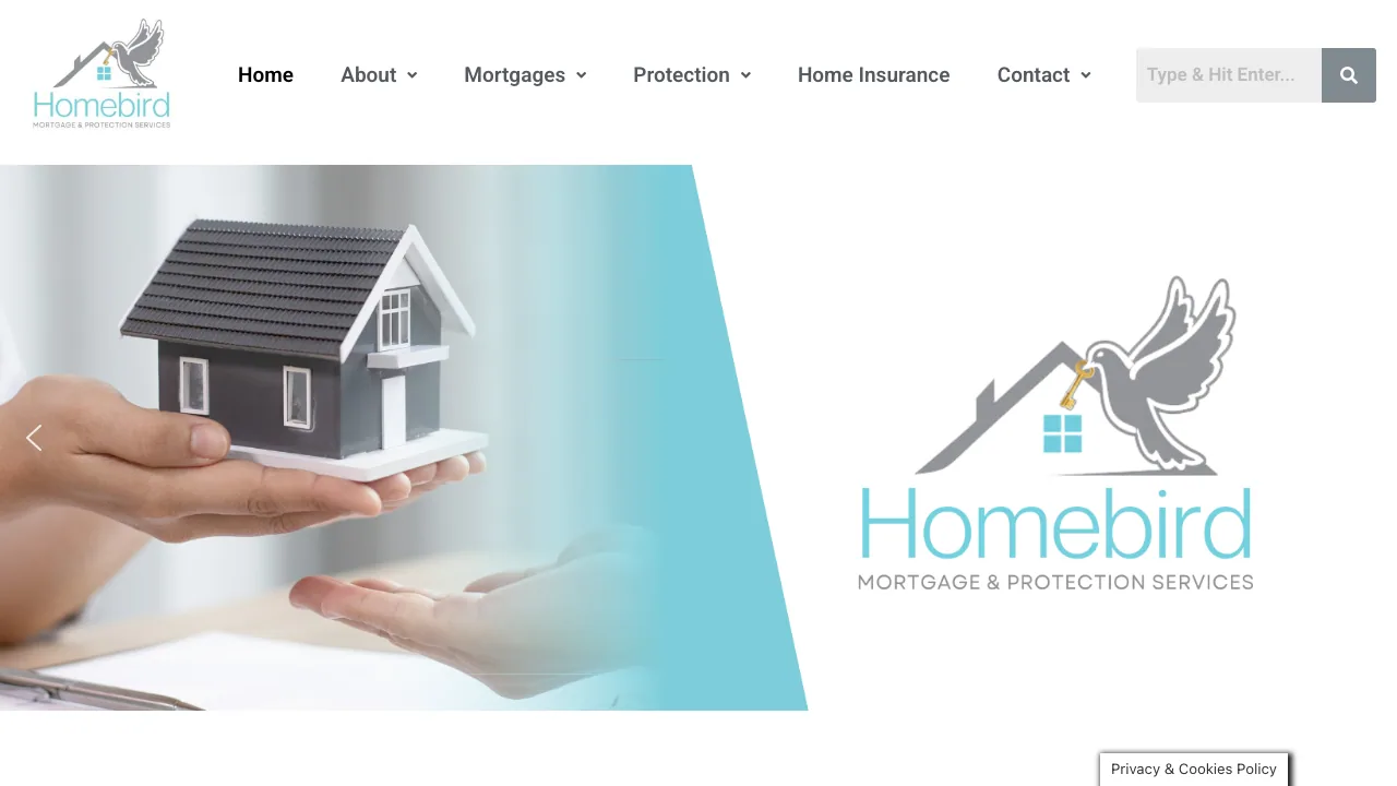 Homebird Mortgage and Protection Services website preview