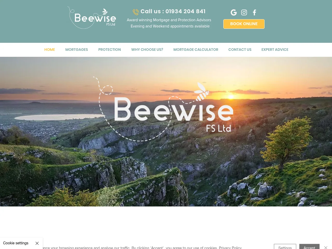 Beewise FS website preview