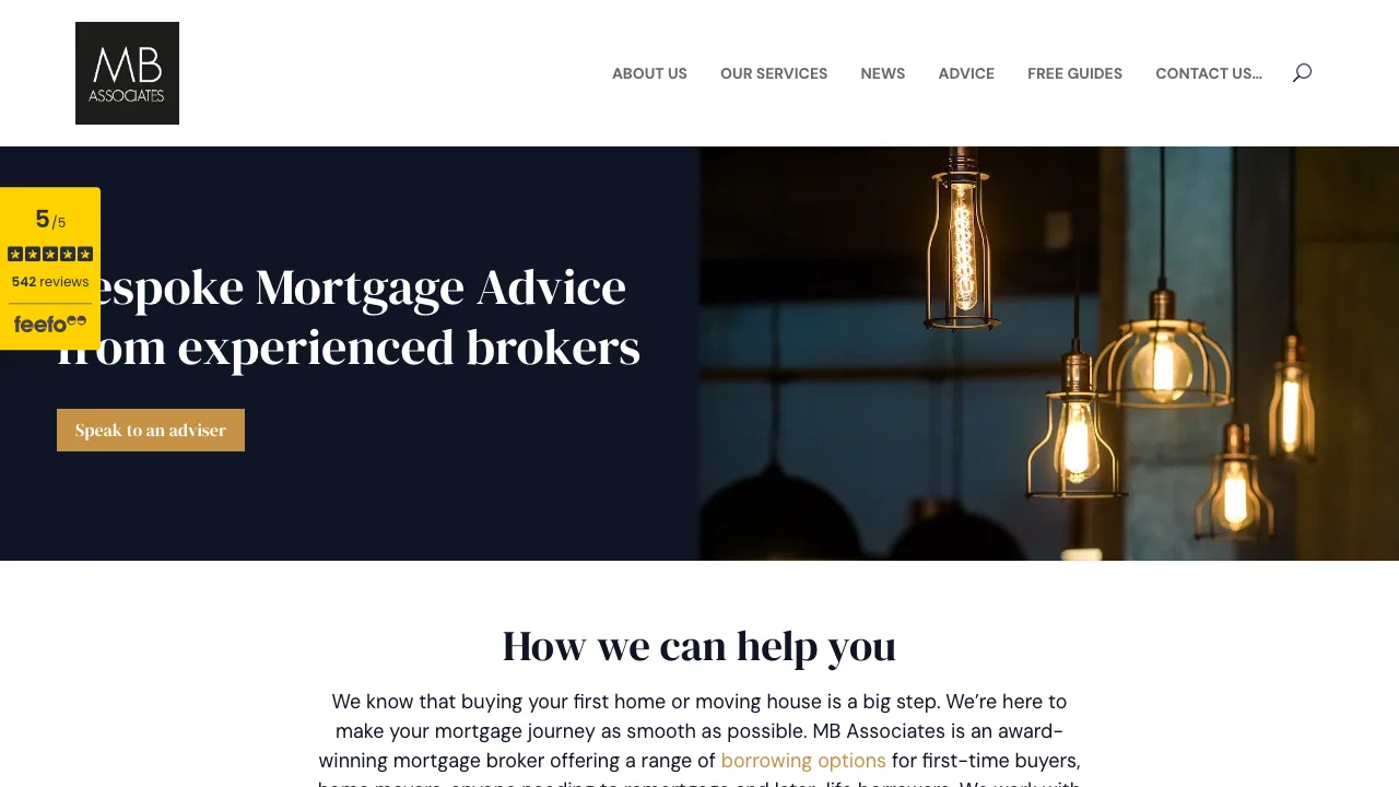 MB Associates Ltd website preview