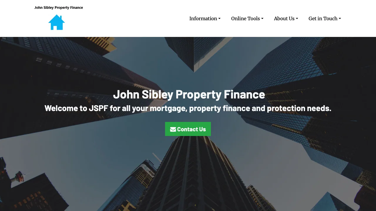 John Sibley Property Finance website preview