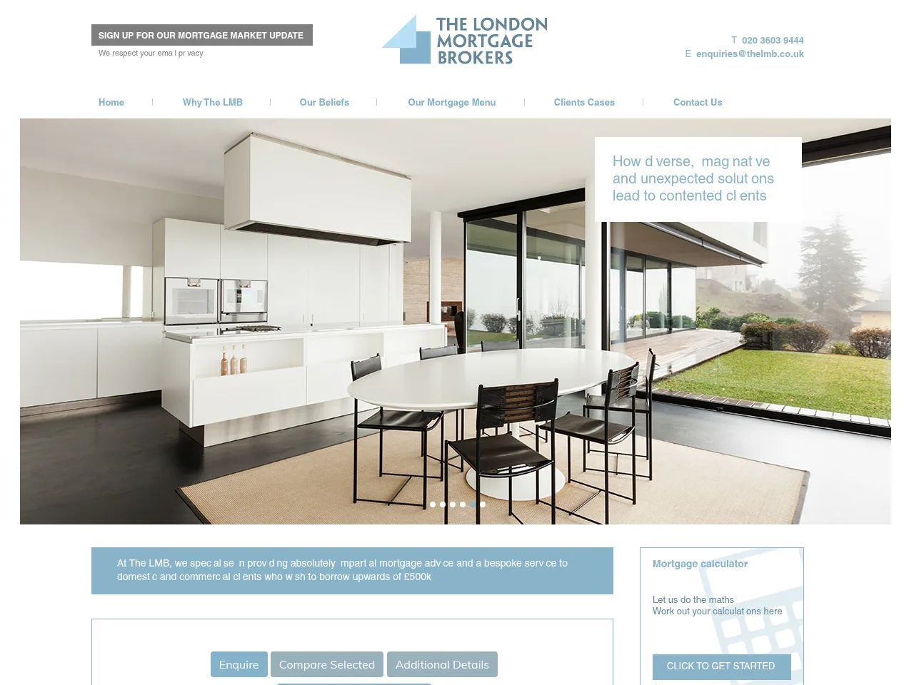 The LMB website preview