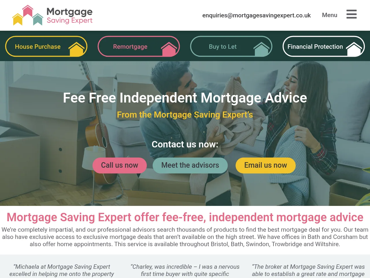 Mortgage Saving Expert website preview