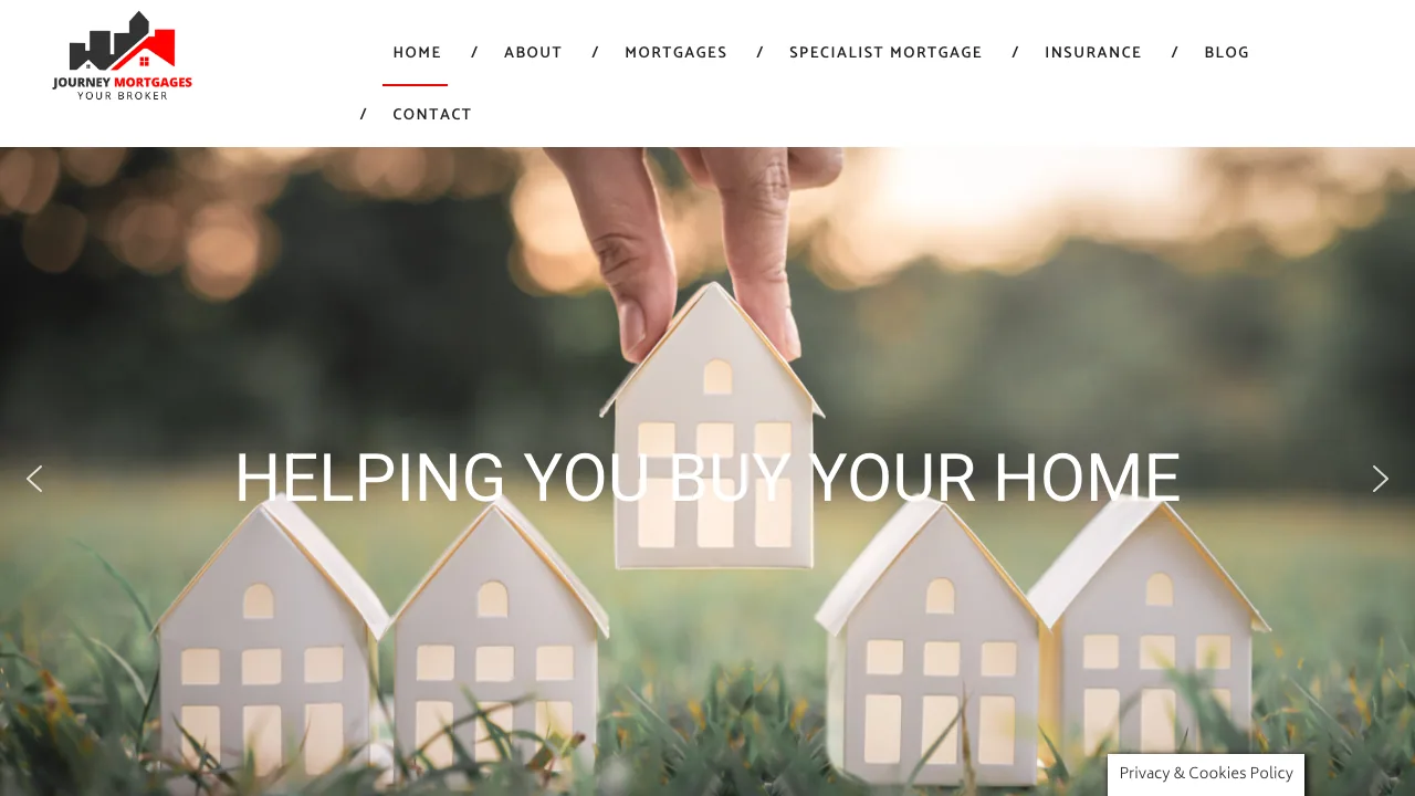 Journey Mortgages website preview