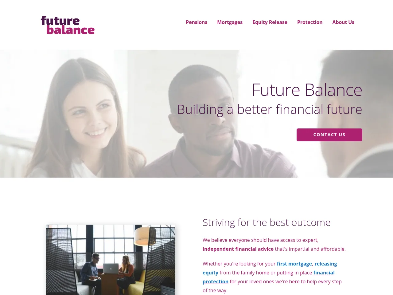 Future Balance website preview