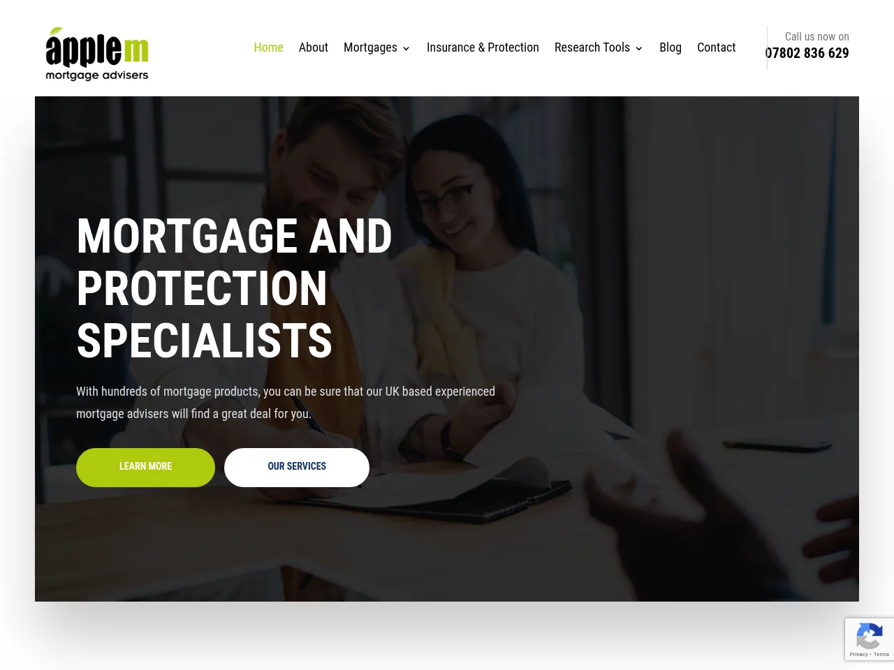 applem mortgage advisers website preview