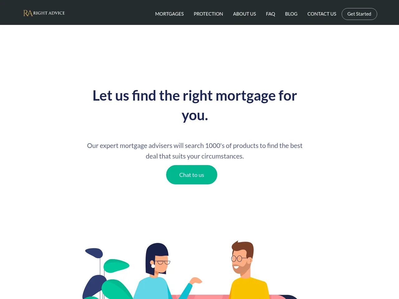 Right-Advice Mortgages website preview