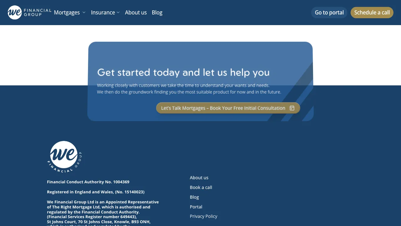 We Financial Group | We Mortgage Brokers website preview