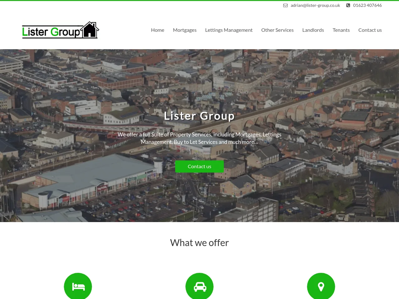 Lister Group website preview
