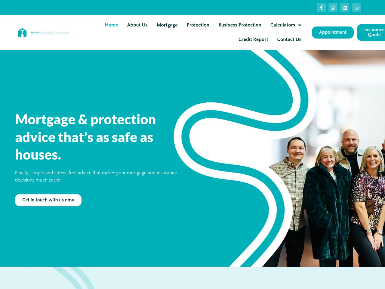Trusted Mortgage & Protection Advisors website preview