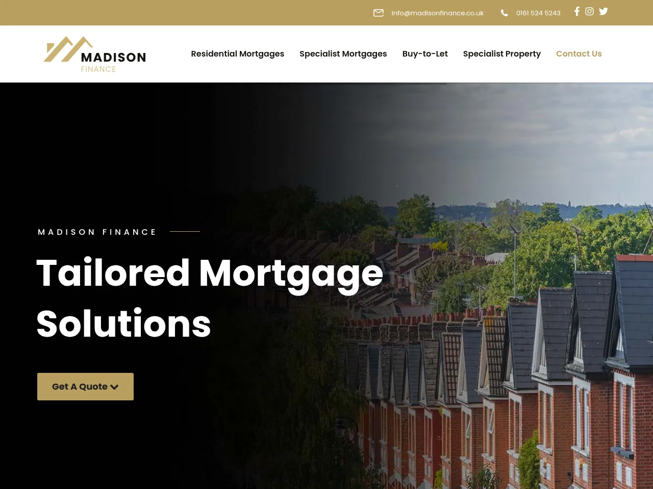 Madison Finance website preview