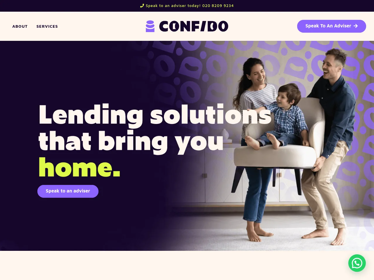 Confido Financial website preview