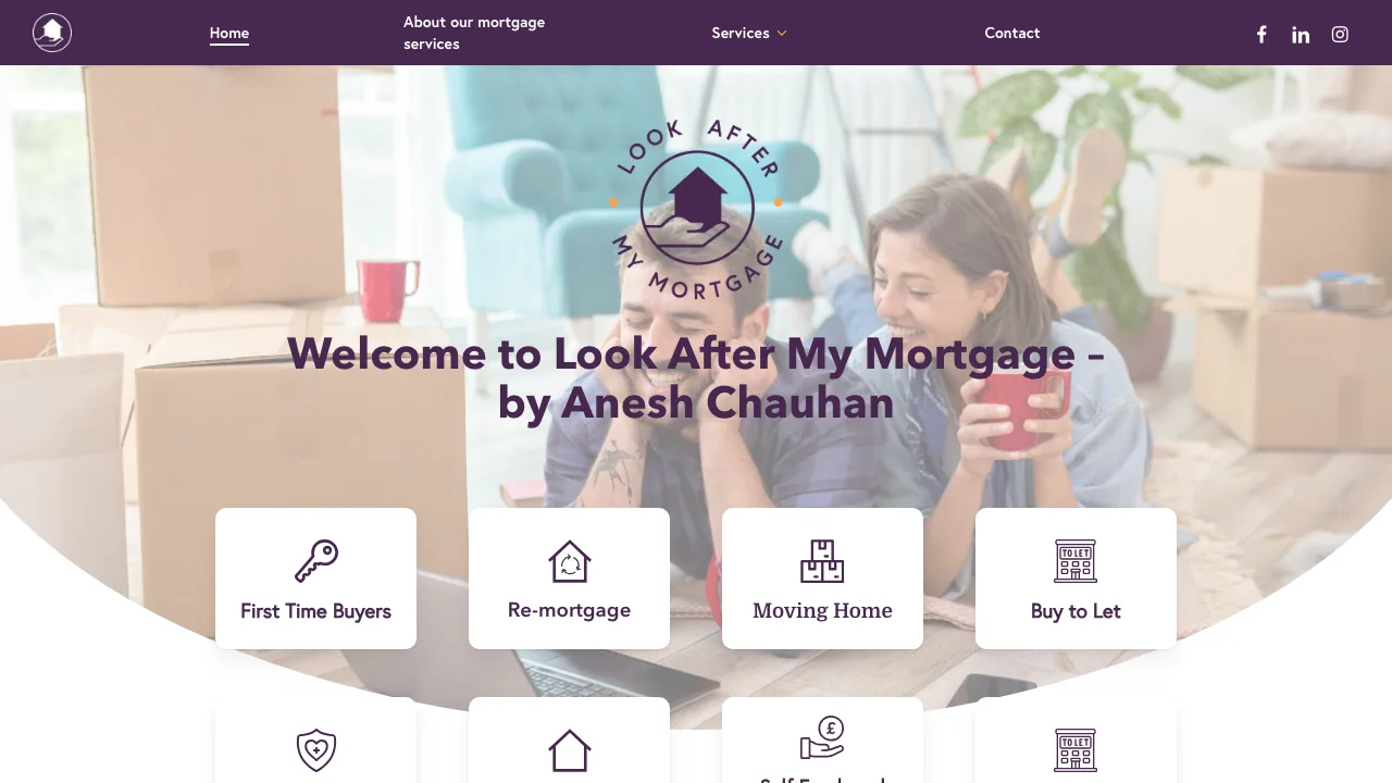Mortgage Advisor / Mortgage Broker - Anesh Chauhan website preview