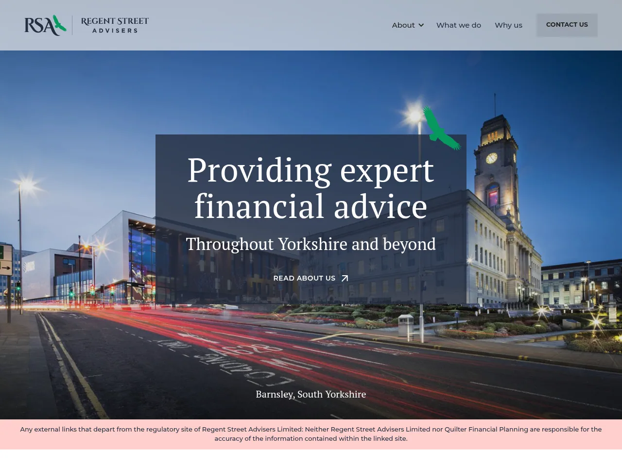 Regent Street Advisers website preview