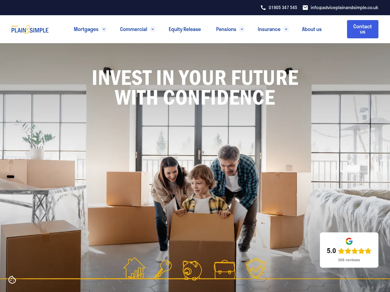 Advice Plain and Simple website preview