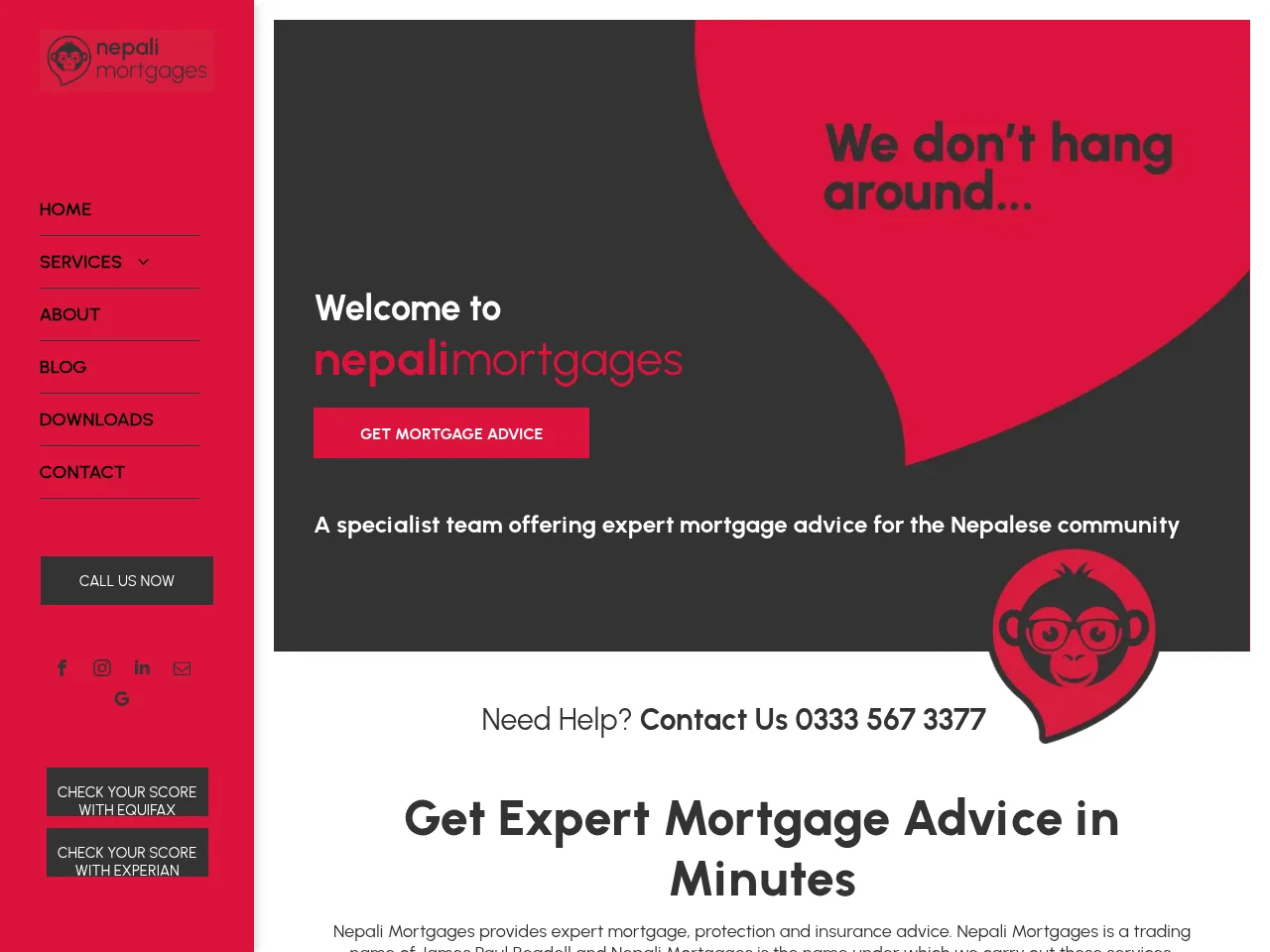 Nepali Mortgages website preview