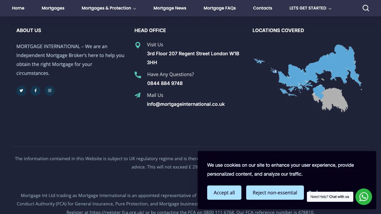 Mortgage International - Independent Mortgage Advisor London website preview