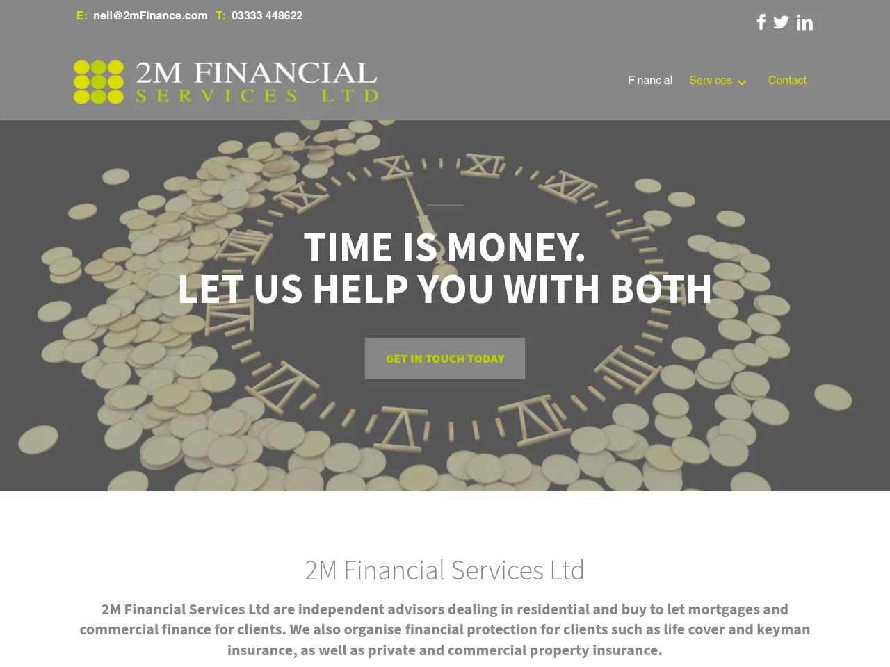 2M Financial Services website preview