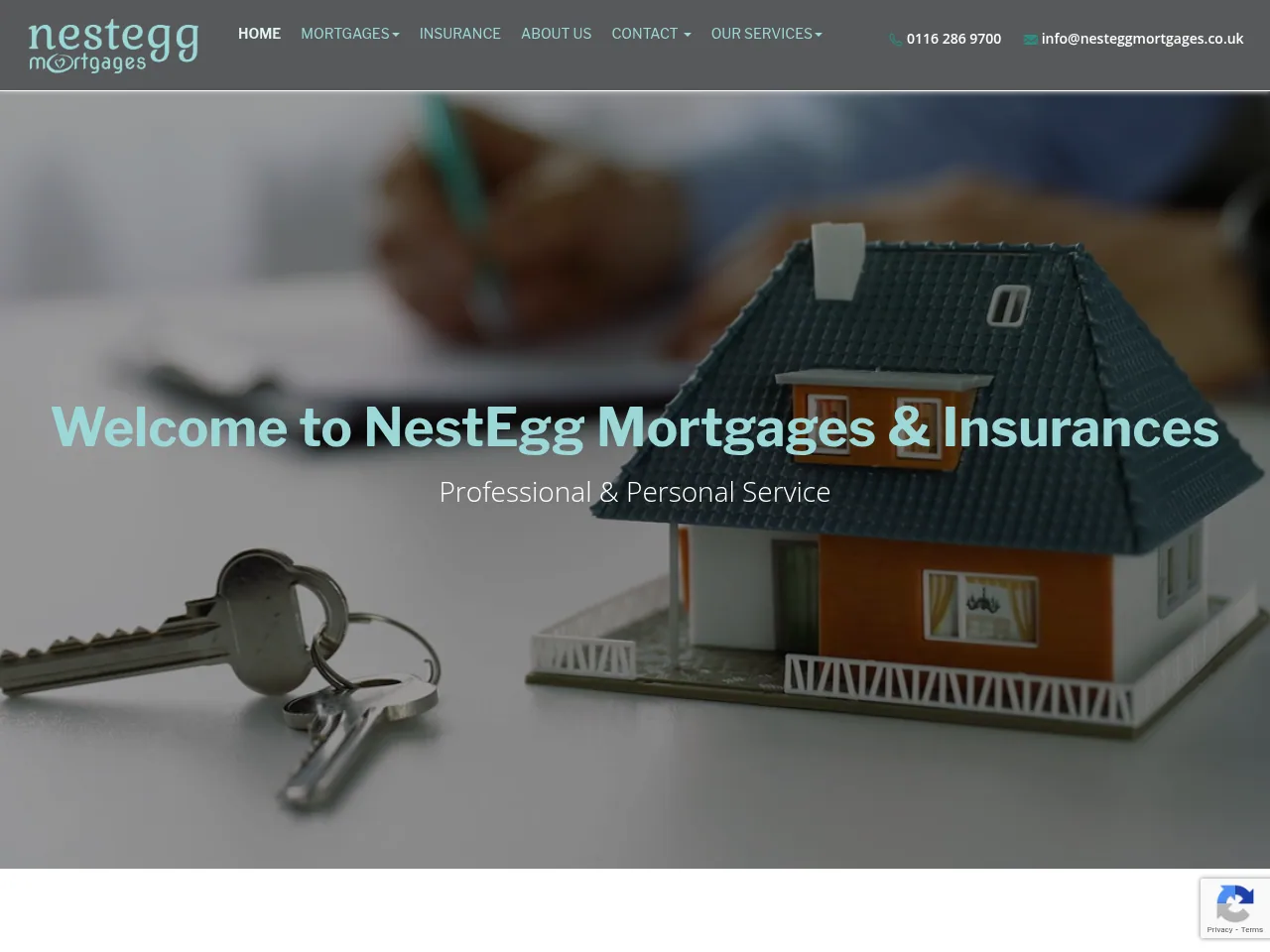 Nest Egg Mortgages website preview