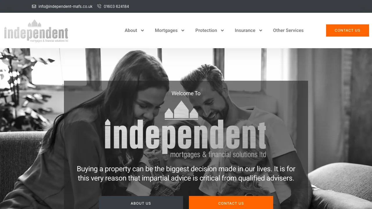 Independent Mortgages & Financial Solutions Ltd website preview