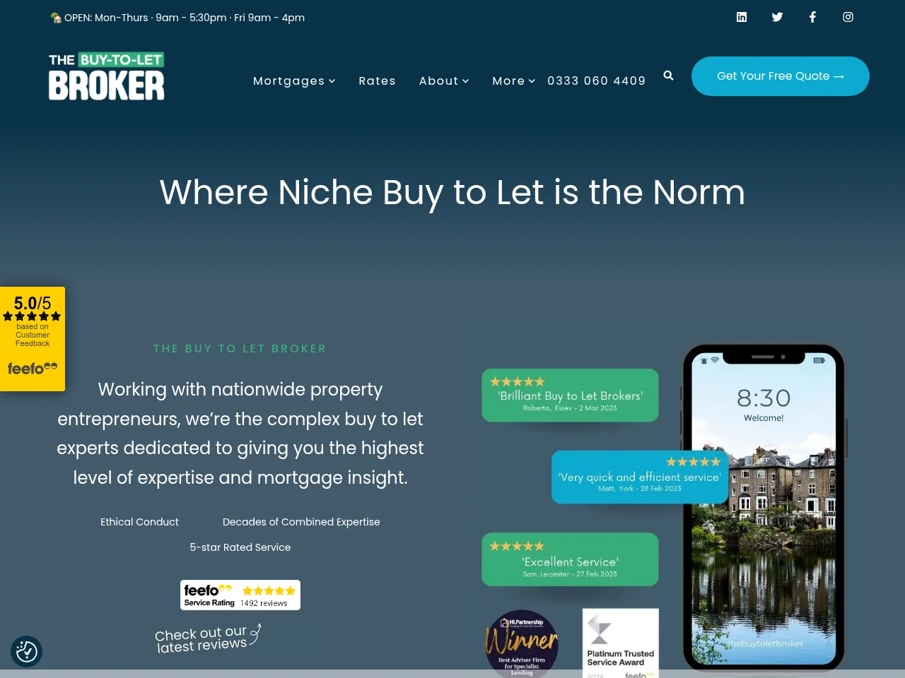 The Buy To Let Broker website preview