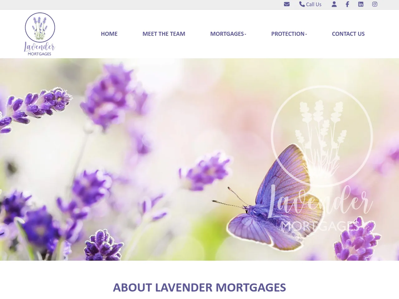 Lavender Mortgages website preview