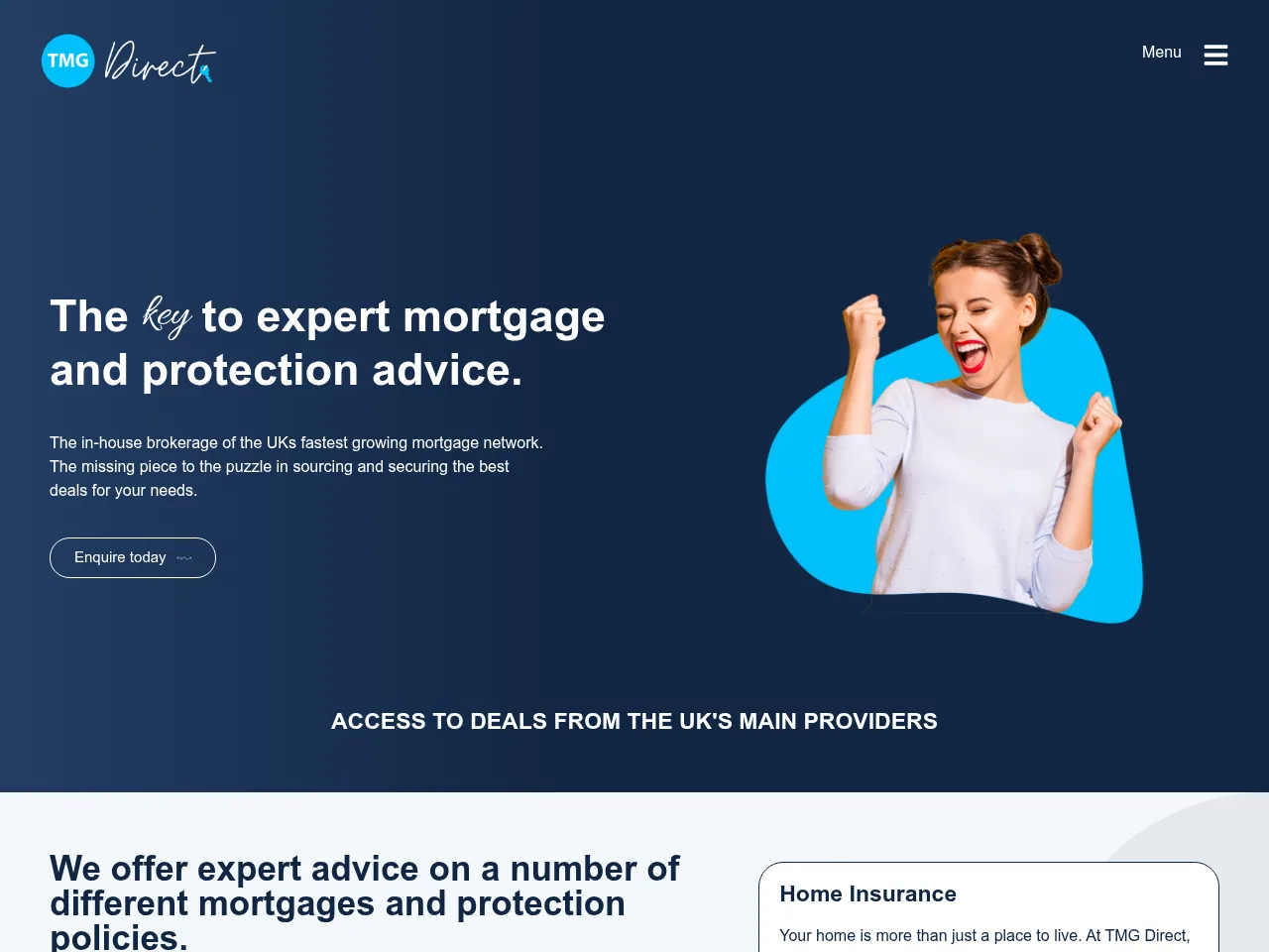 TMG Direct website preview
