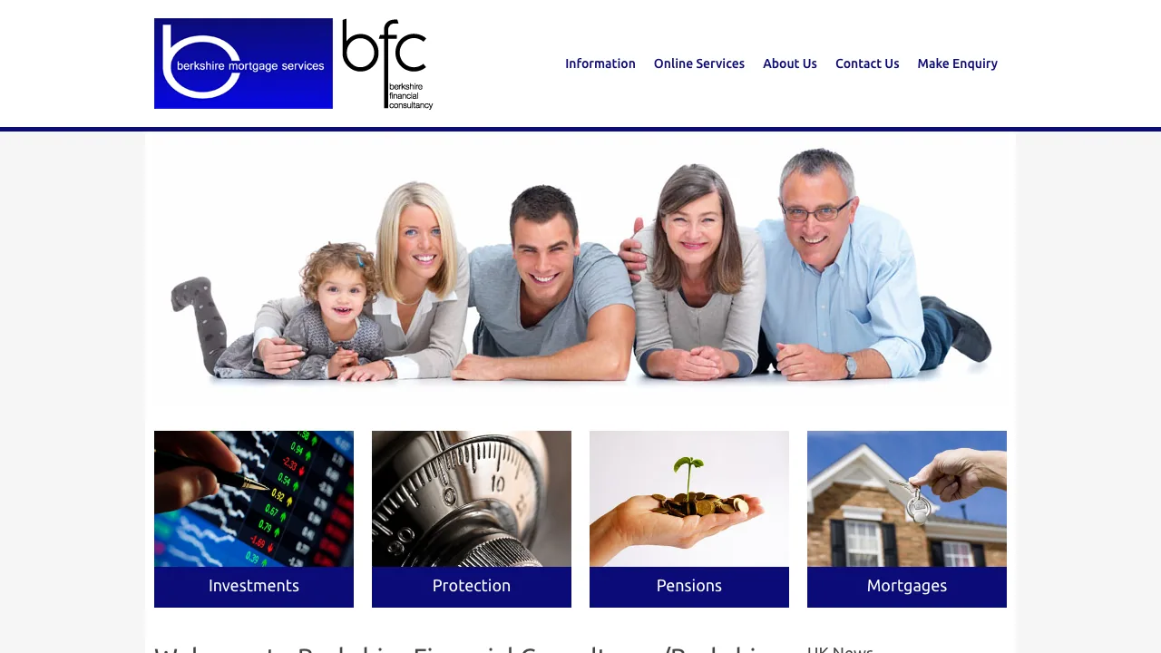 Berkshire Financial Consultancy website preview