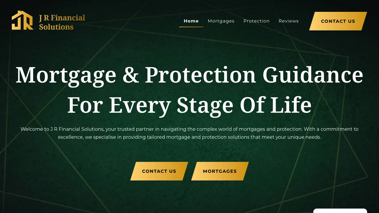 J R Financial Solutions LTD Mortgage Advisors website preview