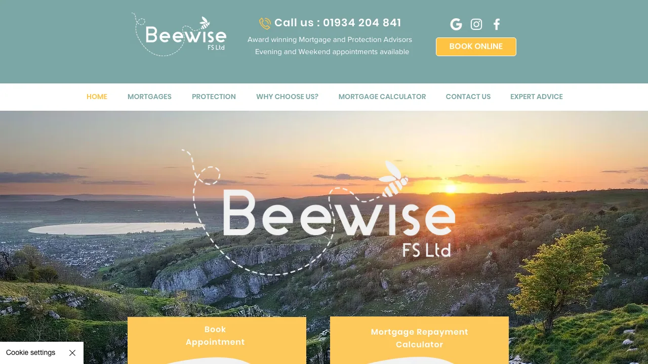 Beewise FS Ltd (Mortgages and Financial Advice) website preview