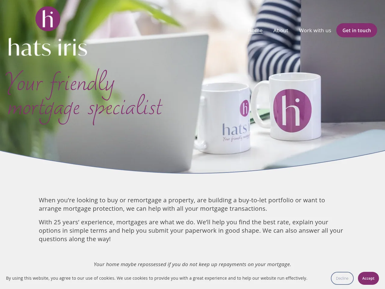 Hats Iris website preview