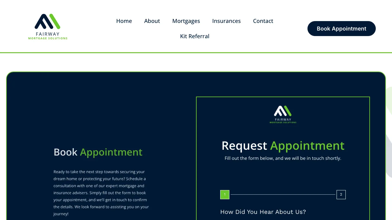 Fairway Mortgage Solutions website preview
